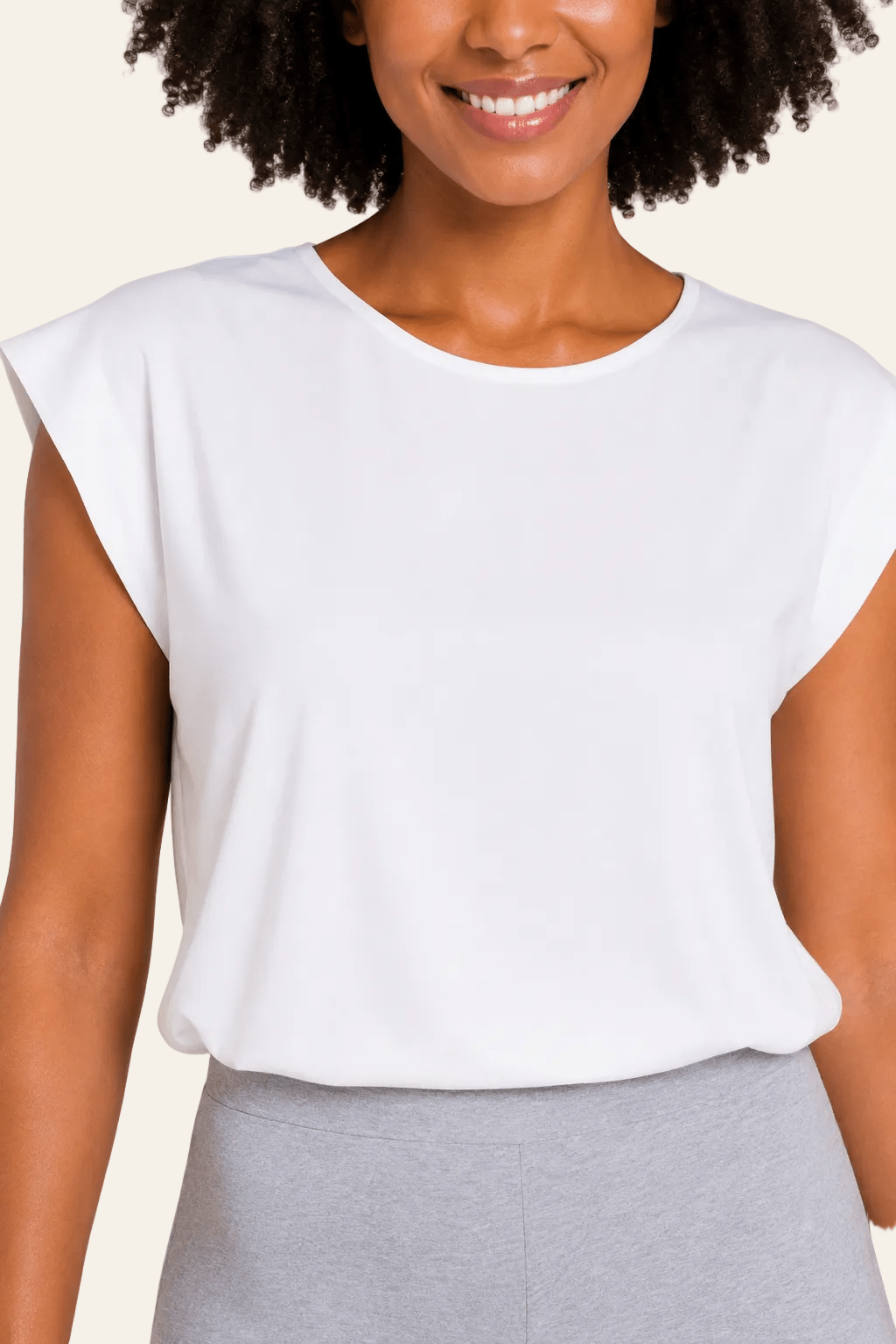 Viscose top met kimonomouwen