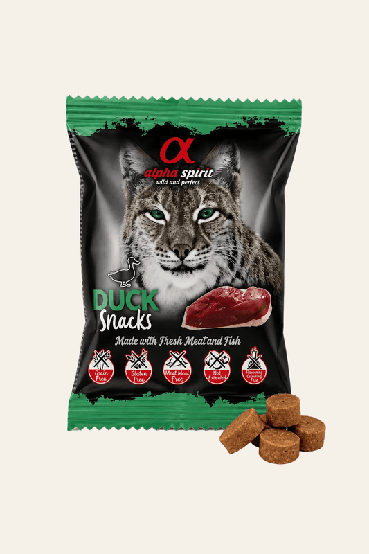 Alpha Spirit kattensnack met eend 50 g
