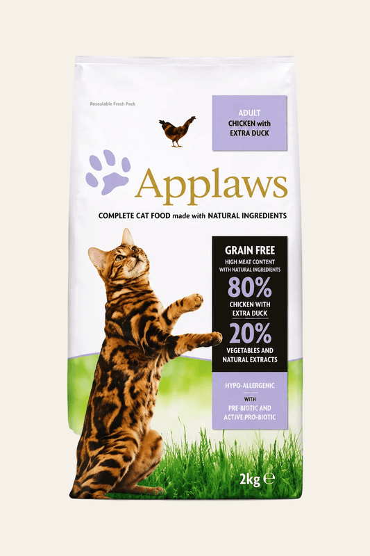 Applaws Cat dry kip en eend kattenvoer 400 g