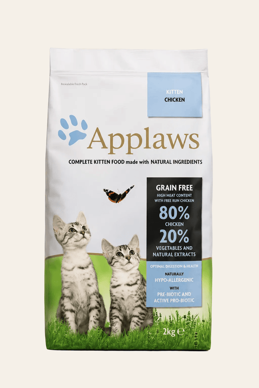 Applaws kitten chicken graanvrije droogvoeding voor opgroeiende katjes 400 g.
