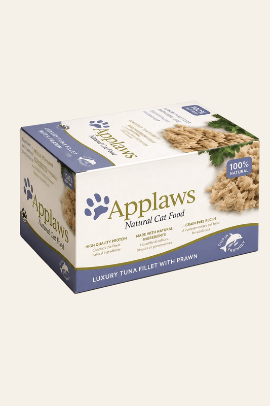 Applaws multipack kattenvoerpotjes met tonijn en garnalen 8 x 60 g
