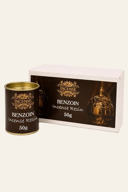 Benzoin resin wierookhars in blik 50 gram