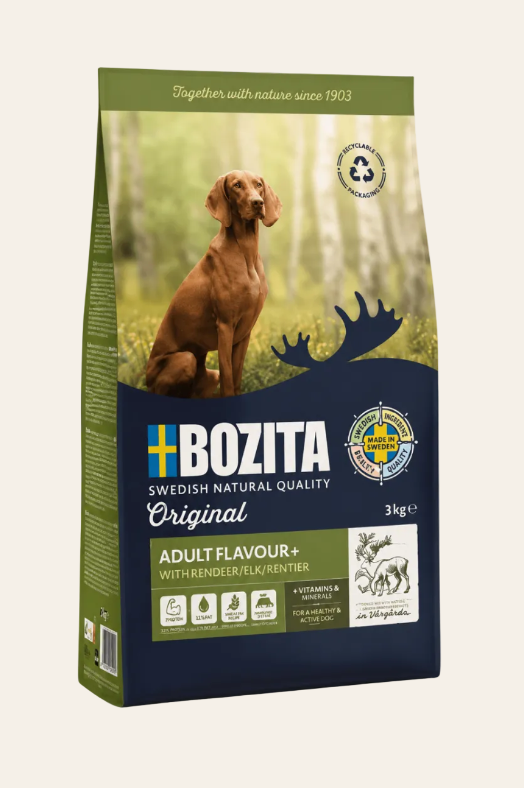 Bozita Original Adult Flavour Plus hondenvoer 3 kg