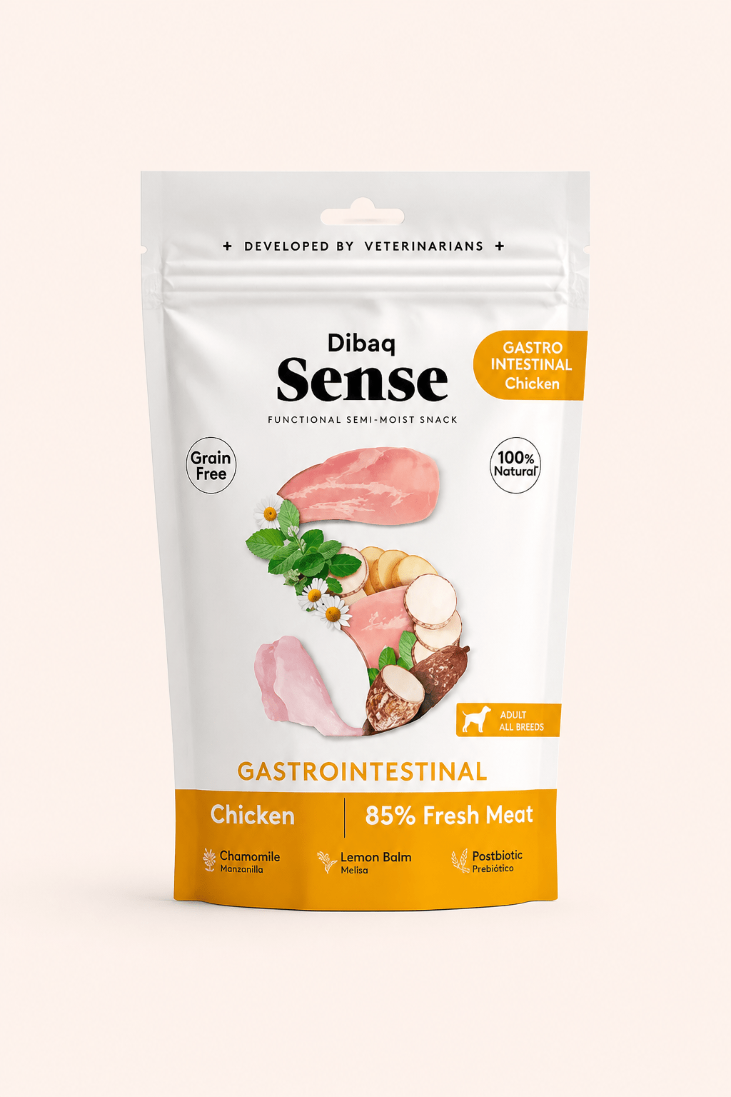 Dibaq Sense gastro intestinaal hondensnack met kip 100 g