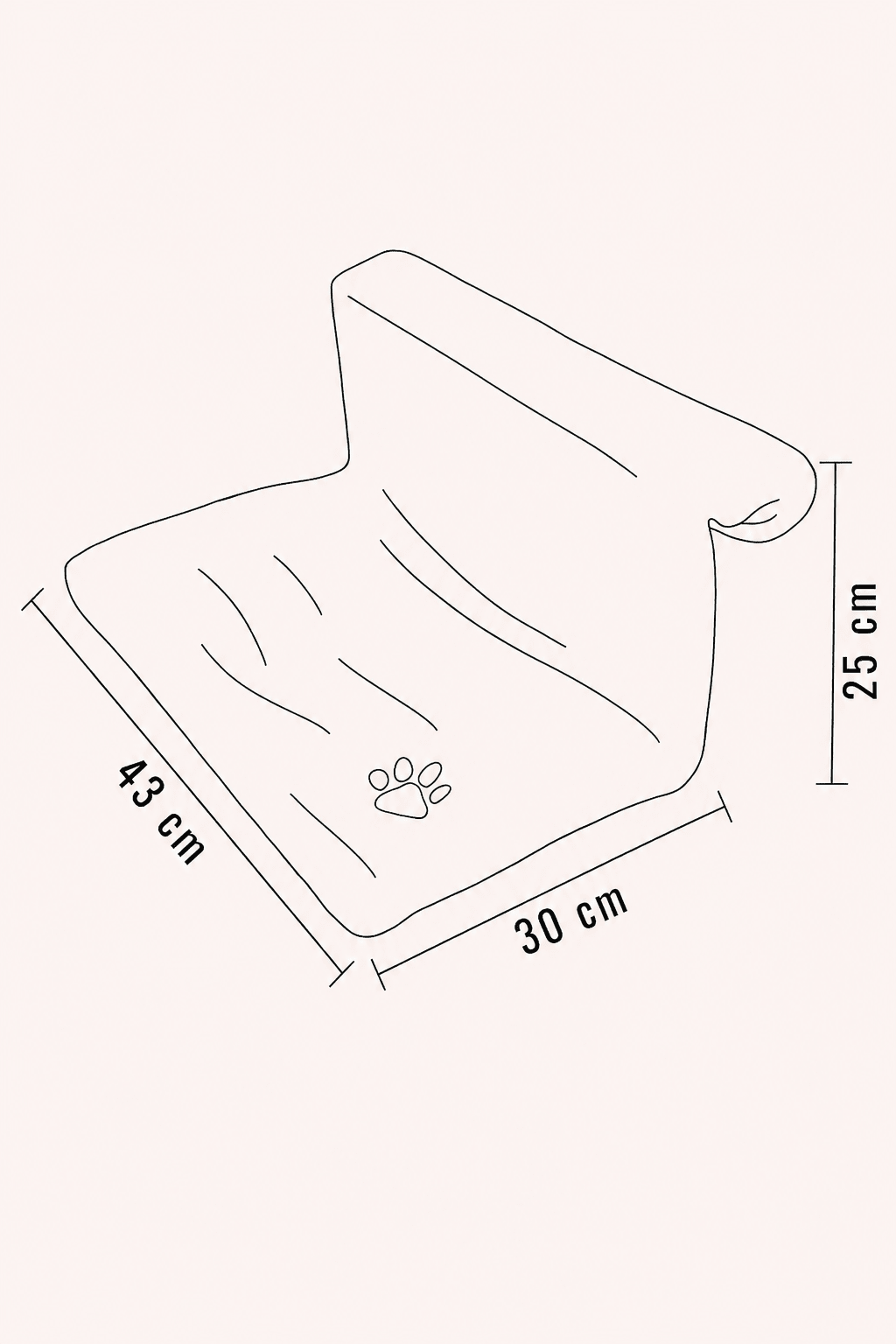Neandno radiatorbed voor katten pluche hoogwaardige afwerking LMA Animal Store
