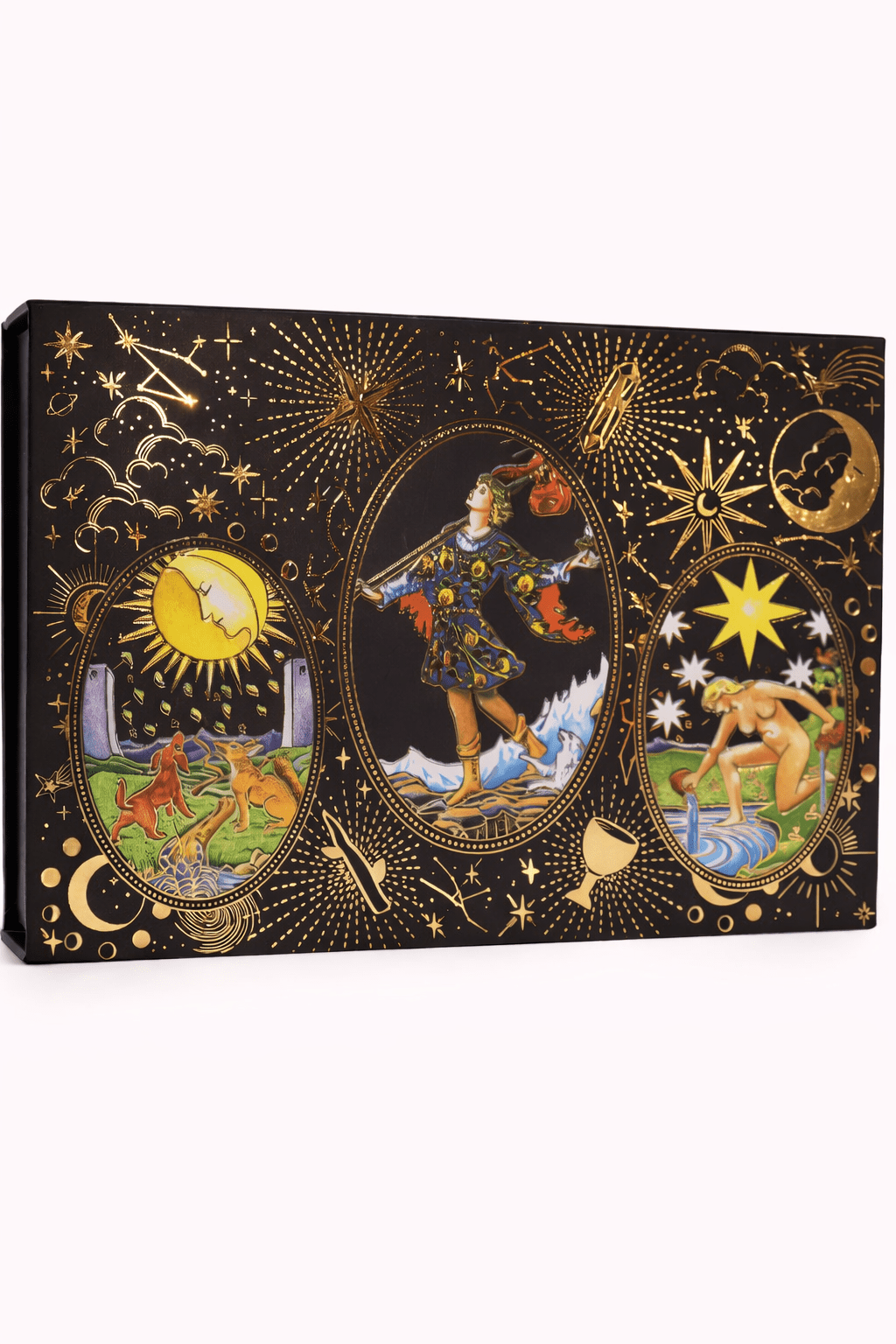 Goudfolie tarot cadeauset laat de magie beginnen