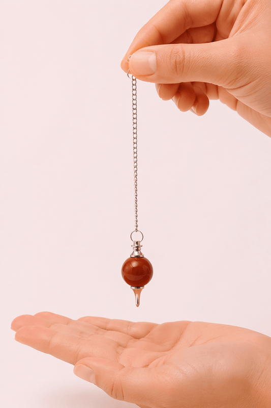 Pendules Sphère - Jaspe Rouge