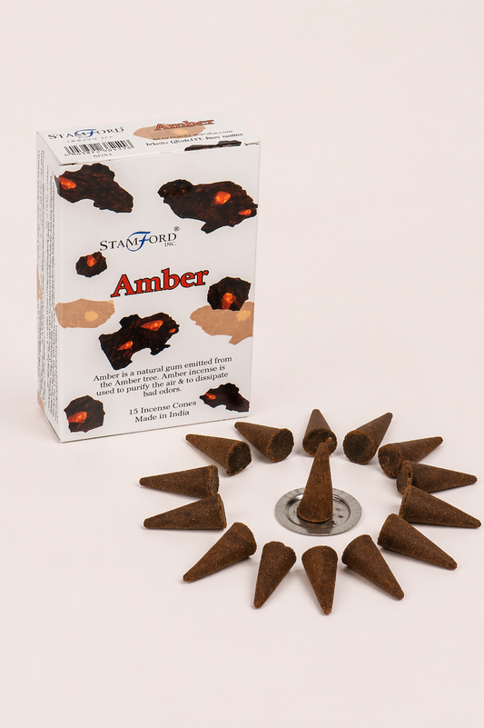 Amber wierookkegels