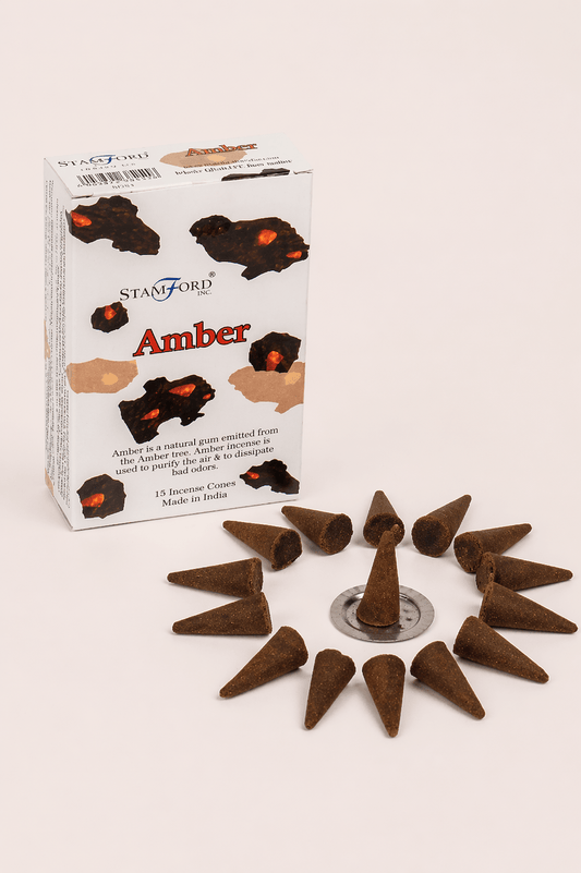 Amber wierookkegels