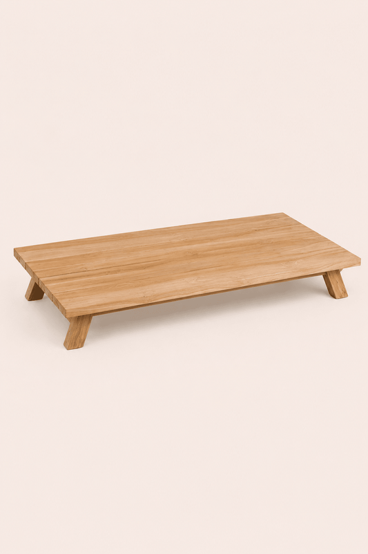 Mesa de centro Umalas para exterior de teca recuperada