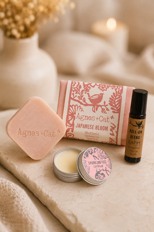 Bloesem en geluk wellnessgeschenkset