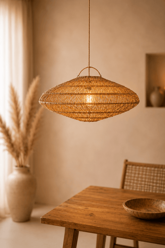 Macaron hanglamp naturel rotan