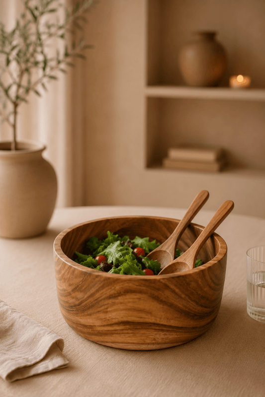 Saladekom suar hout medium