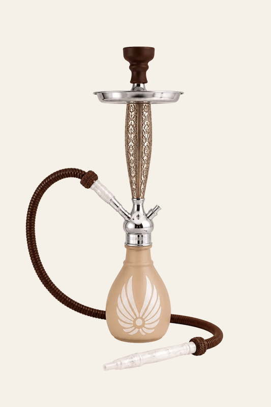 Elegante waterpijp shisha beige goud