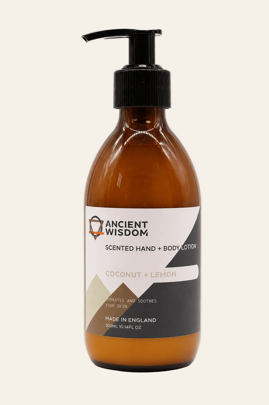 Hand en bodylotion met kokos en citroen geur