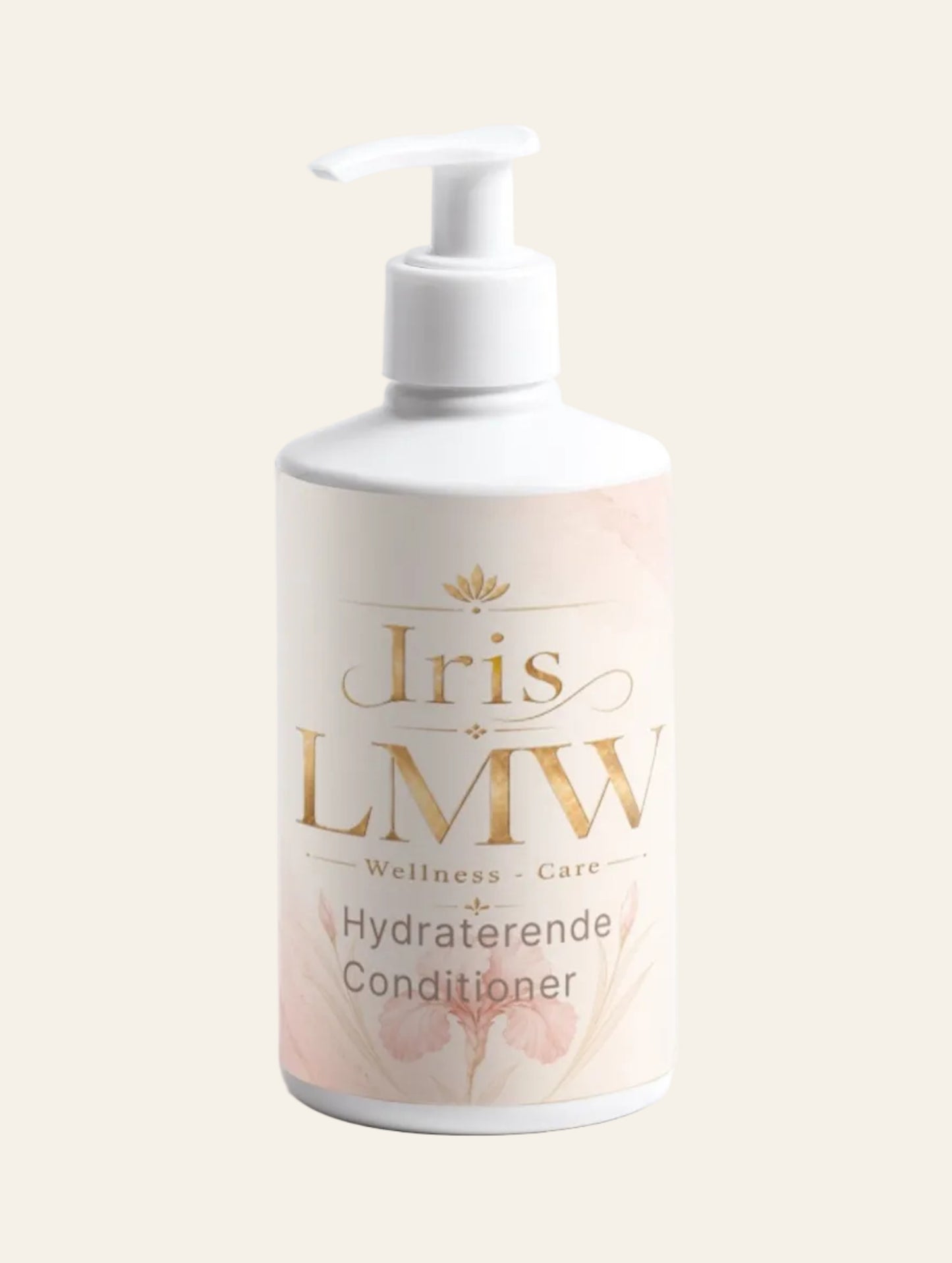 Iris LMW fles hydraterende conditioner met zichtbaar productetiket.
