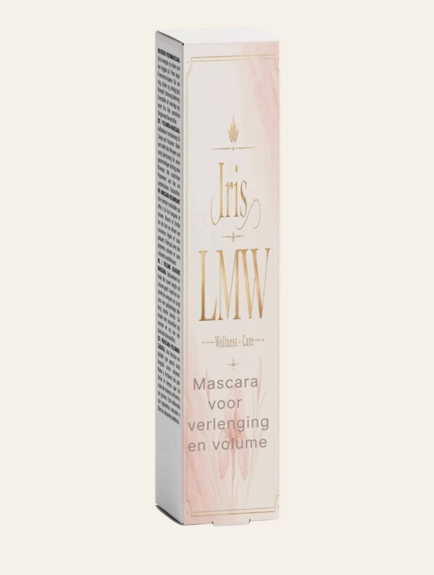 Iris LMW verlengende volumemascara in omdoos als aanvullend productaanzicht.