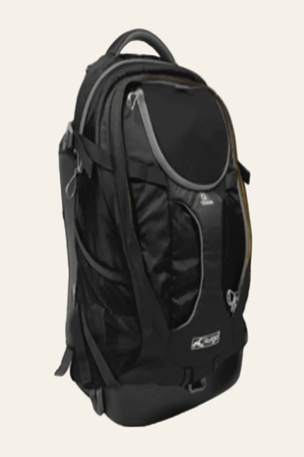 Kurgo G-Train hondenrugzak zwart voor honden tot 11 kg zijaanzicht productfoto