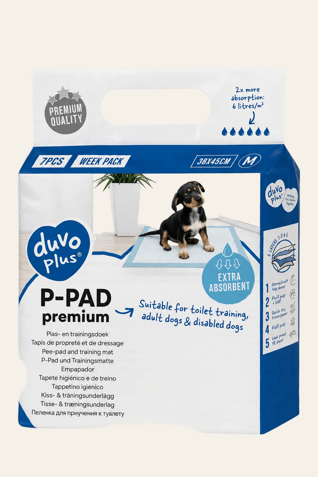 P-pad premium trainingsmatten voor puppy's