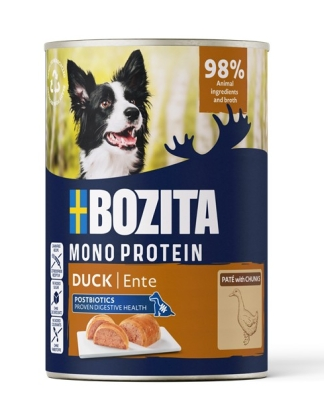 Bozita mono protein hondenblikje eend paté 6x400g
