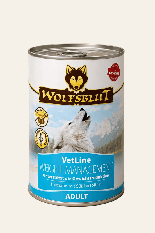 Wolfsblut vetline weight management adult kalkoen met zoete aardappel 6x395g