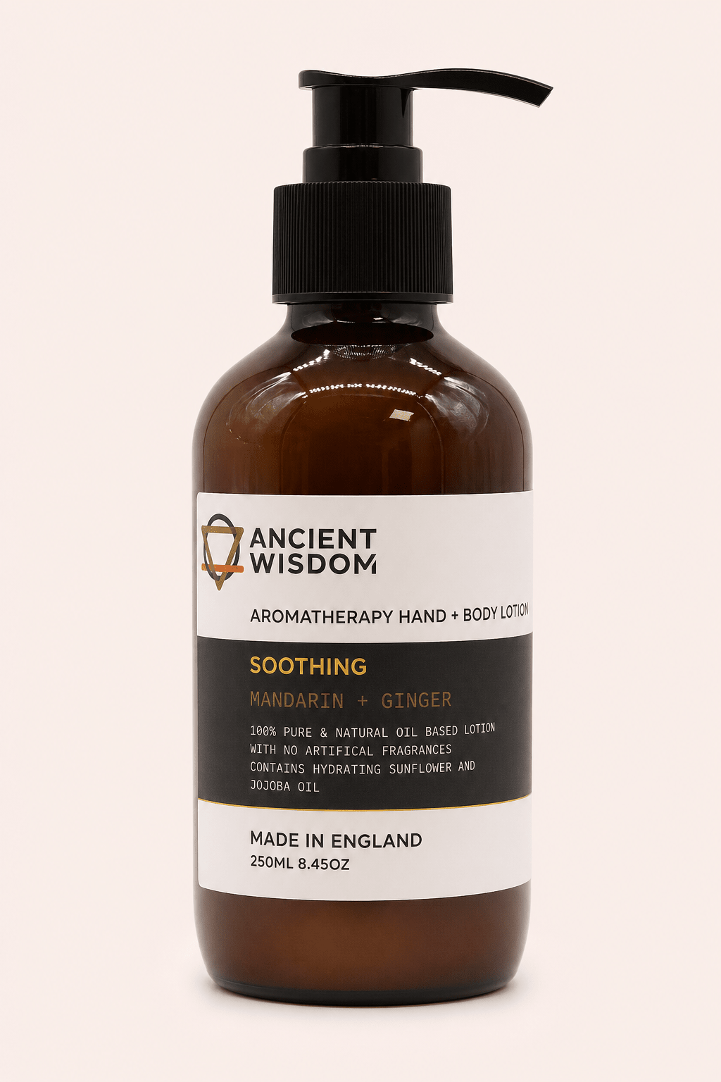 Aromatherapie hand en bodylotion met mandarijn en gember