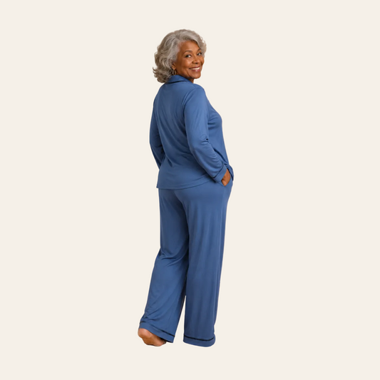 TENCEL™ Pyjama Set Dames Donker Blauw