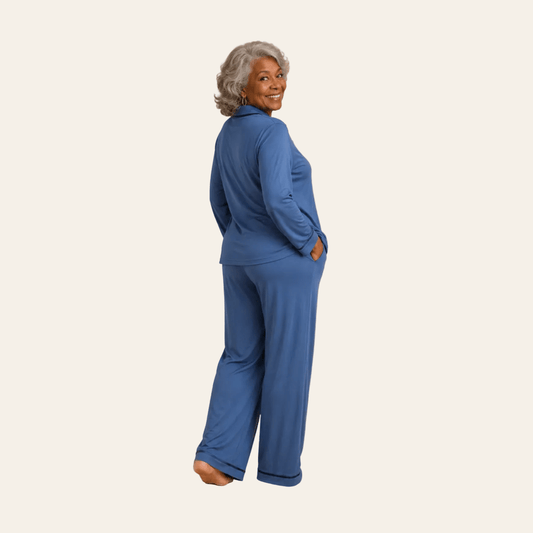 Conjunto de pijama de TENCEL™ para mujer, azul oscuro