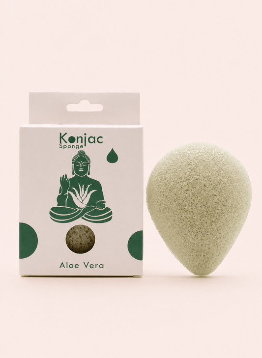 Esponja konjac de aloe vera reparadora