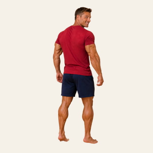 Henley luxe heren shortama