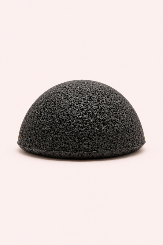 Konjac spons houtskool