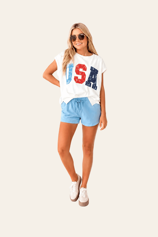 Camiseta con estampado gráfico de letras