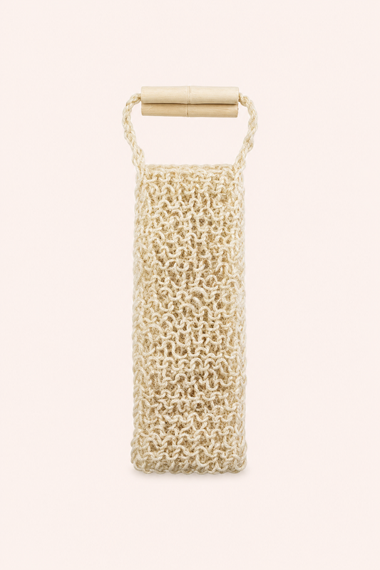 Dikke springerige rugscrub naturel