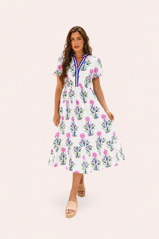 Maxi jurk met bloemenprint