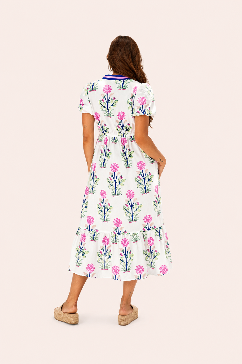Maxi jurk met bloemenprint