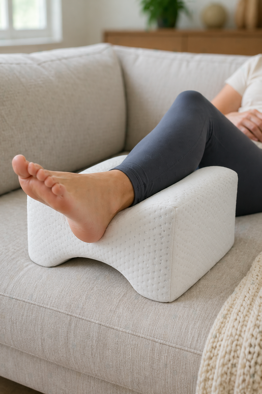 Orthopedisch knie- en beenkussen met koeleffect