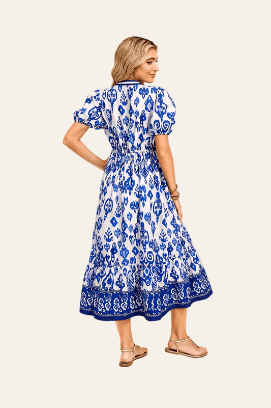 Vestido maxi con estampado floral