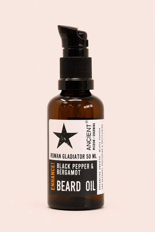 Aceite para barba con fragancia de pimienta negra y bergamota