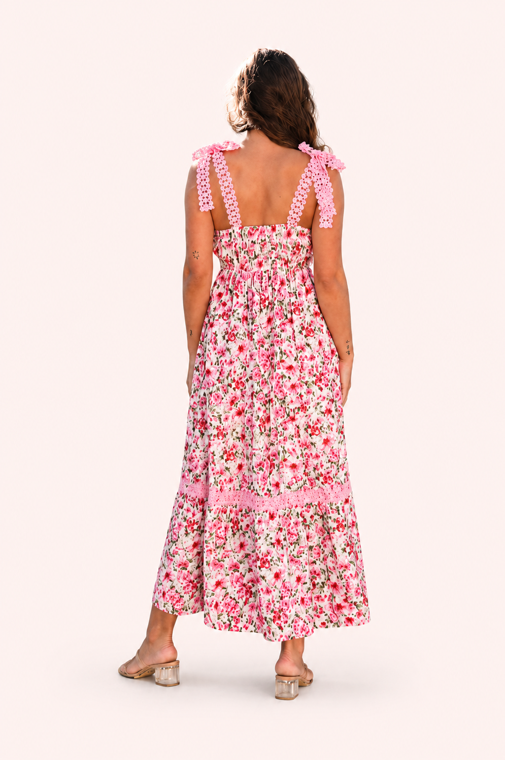 Maxi jurk met bloemenprint