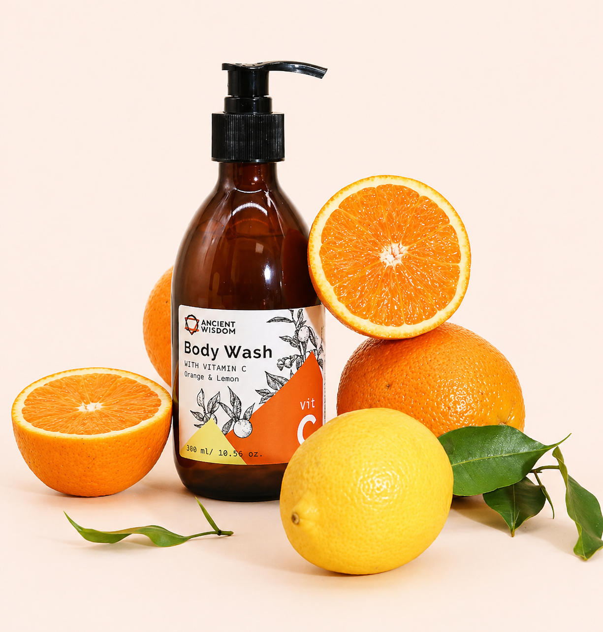 Douchegel met vitamine C, sinaasappel en citroen