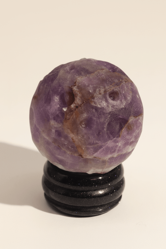 Amethyst Crystal Sphere on Stand