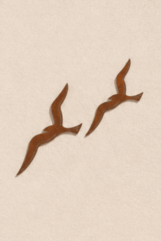 Decoración de pared Pareja de gaviotas