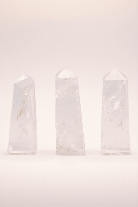 Clear Quartz Crystal Obelisk Towers