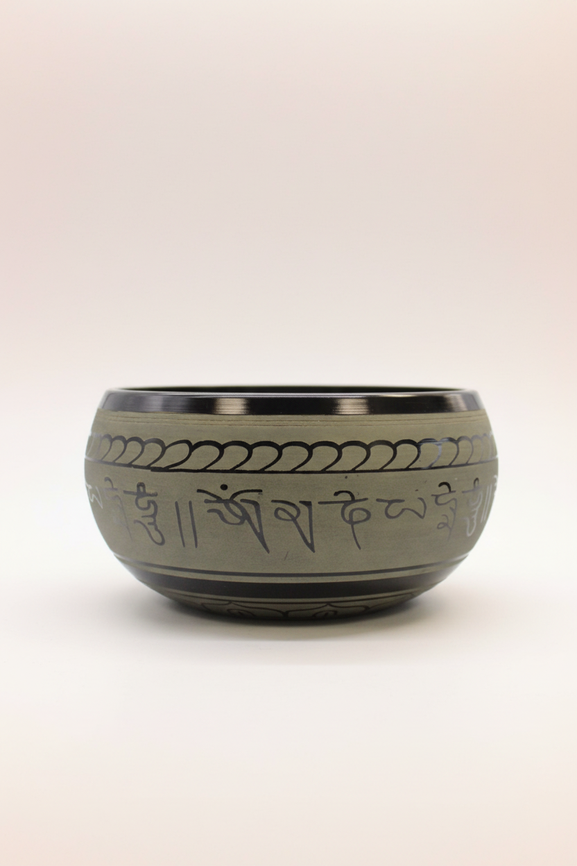 Dark Grey Tibetan Singing Bowl