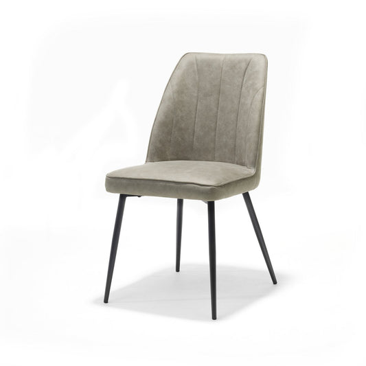 Comfortabele stoel in zwart met sand bekleding