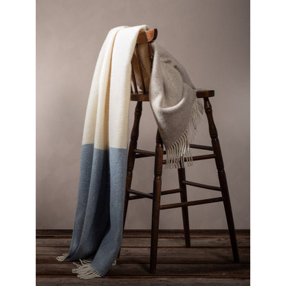 Wollen plaid sky stripe meerkleurig