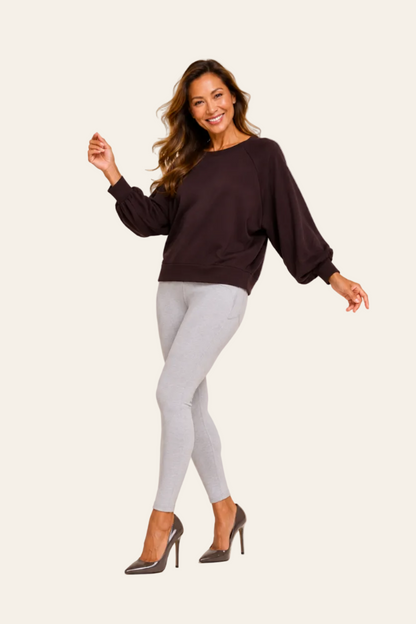 Sudadera oversized con aberturas laterales