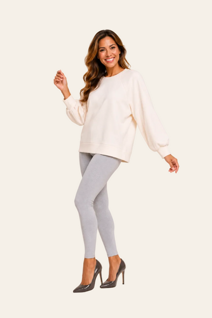 Oversized sweater met zijsplitten