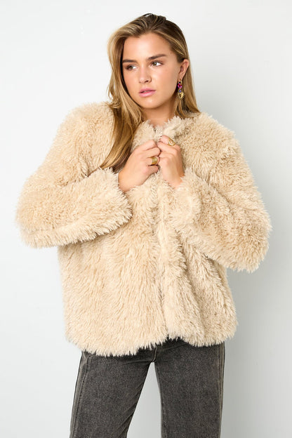 Geweven Polyestervezel Vrouwen Jas Elegant Solide Kleur Herfst/Winter