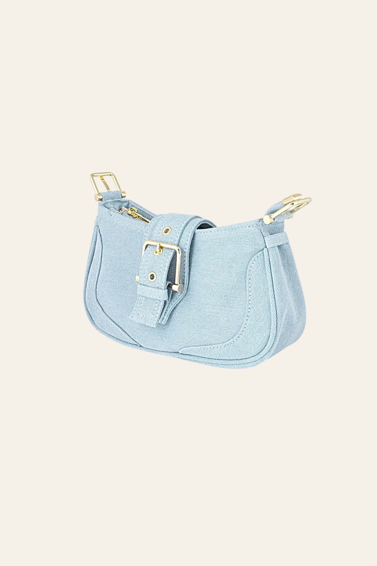 Gekleurde tas met gesp detail